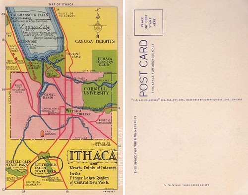 Ithaca Map - 1936
