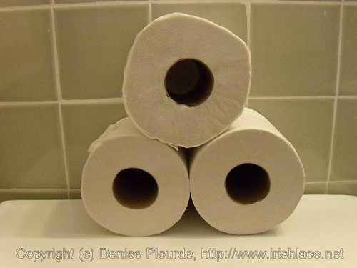 Tube paper circumference a toilet of Paper Towel