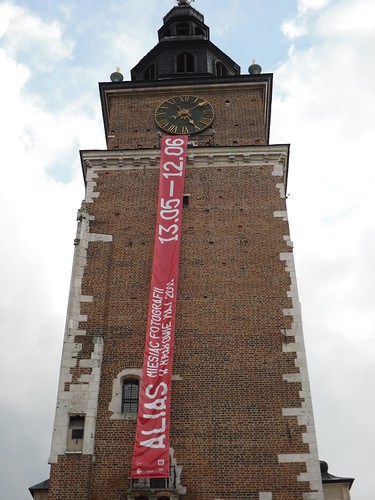Wieża ratuszowa podczas festiwalu