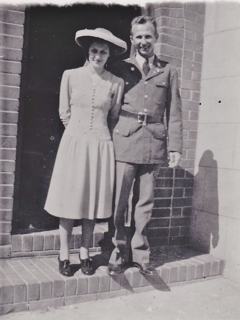 WWII MSgt Alexander Balogh Joyce Etherton Wedding Day