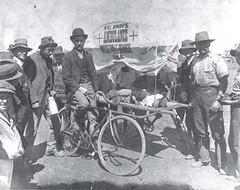 Australian Bicycle History: Bicycle Ambulance St Johns 1904 Cobar Wrightville NSW