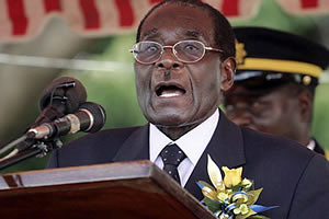 President Robert Mugabe of Zimbabwe speaks on the eve of World Aids Day on November 30, 2011. Zimbabwe has fought the disease for many years. by Pan-African News Wire File Photos