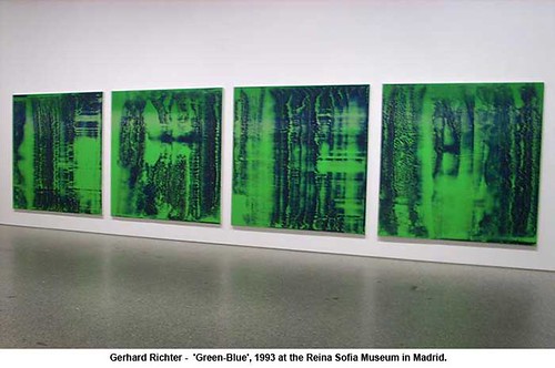 Gerhard Richter -  'Green-Blue', 1993 by artimageslibrary