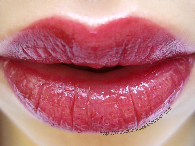 sleek cranberry lip swatch