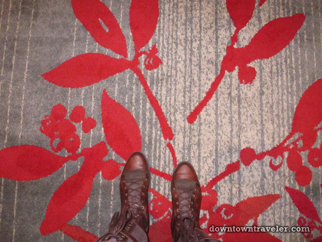Brooklyn Fairfield Inn Hotel funky carpet