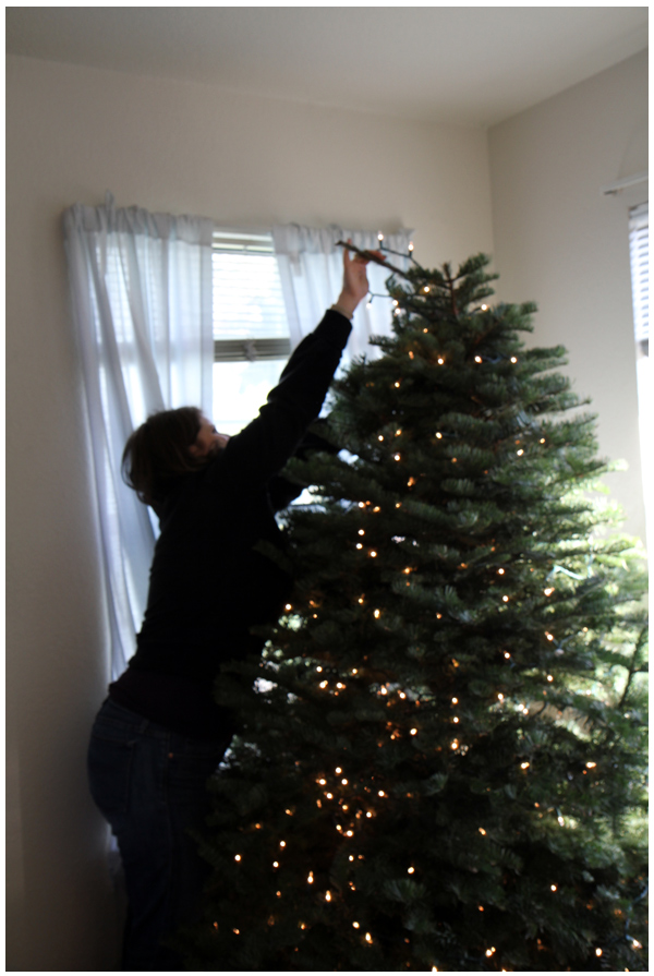 Taking down the Christmas tree