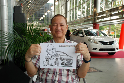Caricature live sketching for Tan Chong Nissan Almera Soft Launch - Day 2 - 35