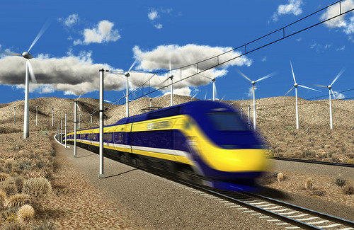 concept rendering of California high-speed rail (CA HSR Authority, via NC3D)