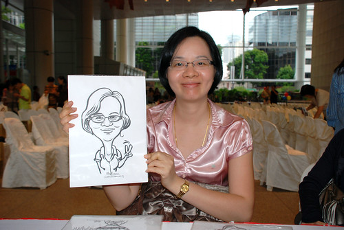 caricature live sketching for kidsREAD Volunteer Appreciation Day 2011 - 1