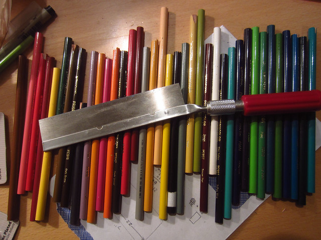 Pencils Ready to be cut