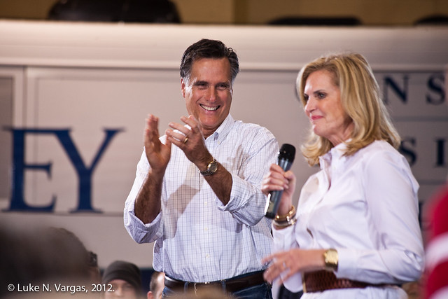 Mitt Cheers on Ann Romney