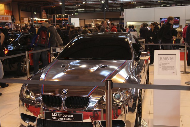 The very shiny BMW M3 showcar named Chrome Bullet