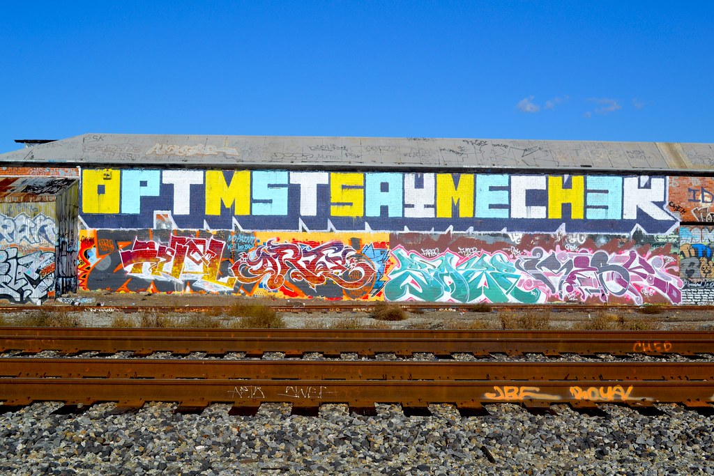 OPTIMIST, SAYME, CHECK, POP, BMB, Graffiti, the yard, Oakland