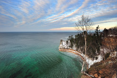 Winter at Miners Castle - Lake Superior, Pictured Rocks National Lakeshore by Michigan Nut