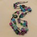 Spring garden knotted bead necklace