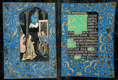 011-Coronación de la VirgenHoras de la Virgen-Completas- The Black Hours-Ms M.493- fols. 72v-73R -© The Morgan Library & Museum