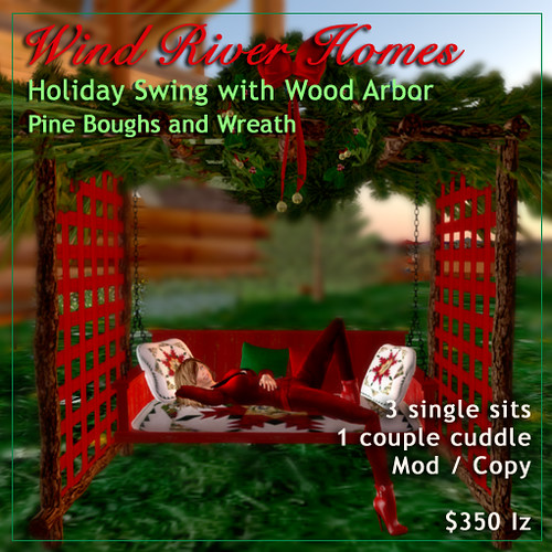 Holiday Swing from Wind River Furniture by Teal Freenote