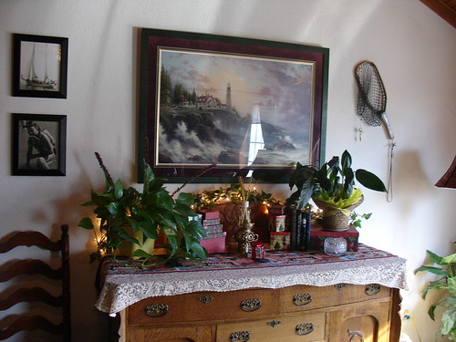 Buffet in Family Room - Christmas