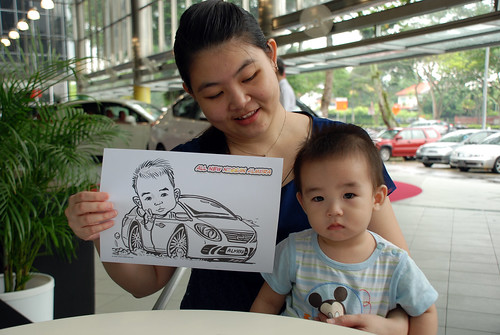 Caricature live sketching for Tan Chong Nissan Almera Soft Launch - Day 1 - 13