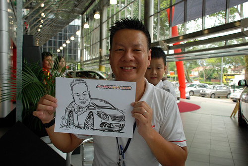 Caricature live sketching for Tan Chong Nissan Almera Soft Launch - Day 1 - 26