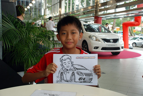 Caricature live sketching for Tan Chong Nissan Almera Soft Launch - Day 1 - 30