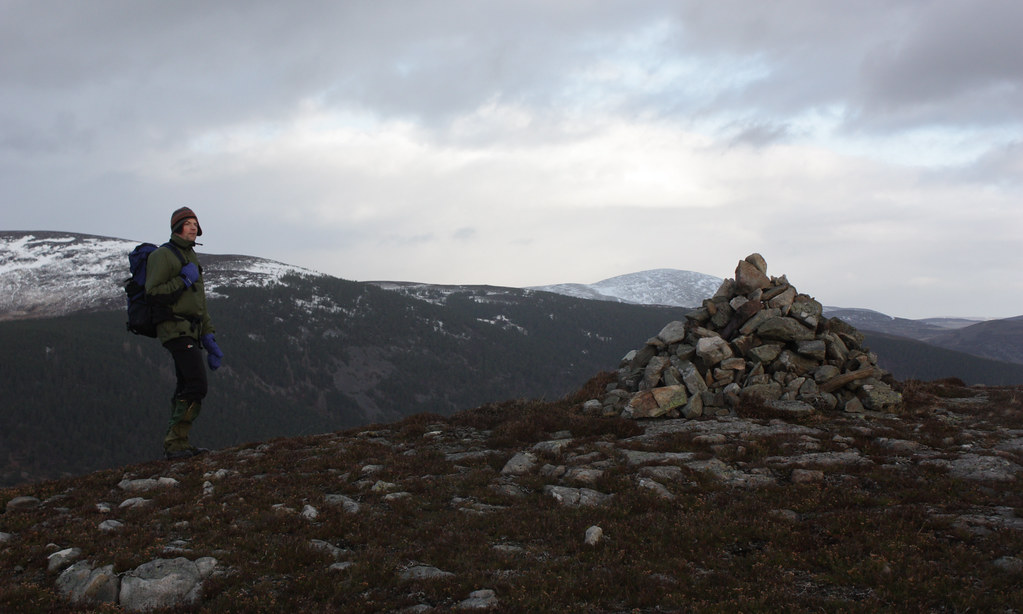 Dave on the summit of Creag nam Ban