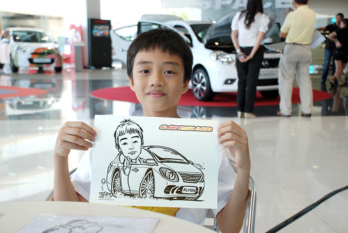 Caricature live sketching for Tan Chong Nissan Motor Almera Soft Launch - Day 3 - 8