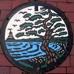 Tsuruga Fukui manhole cover （福井県敦賀市のマンホール）
