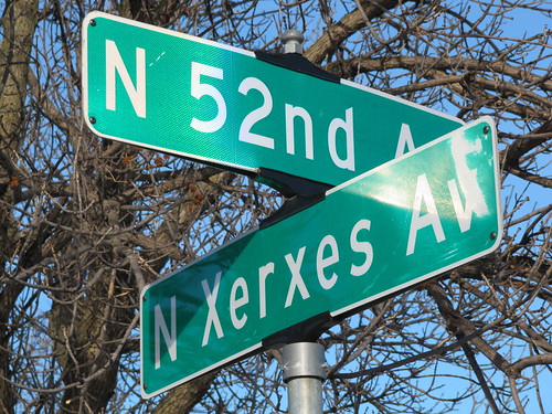 N 52nd Ave at N Xerxes Ave