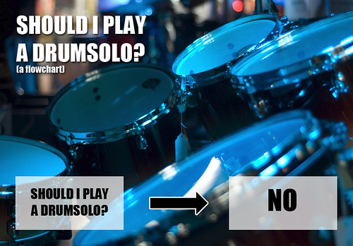 Flowchart: Should I play a drumsolo?