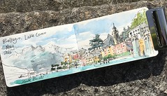 Sketching at Bellagio, Lake Como. 30 mins time limit.