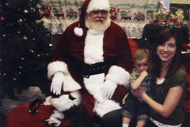 Liam with Santa