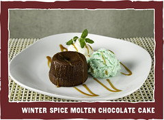 Winter Spice Molten Chocolate Cake - Z'Tejas | Bellevue.com