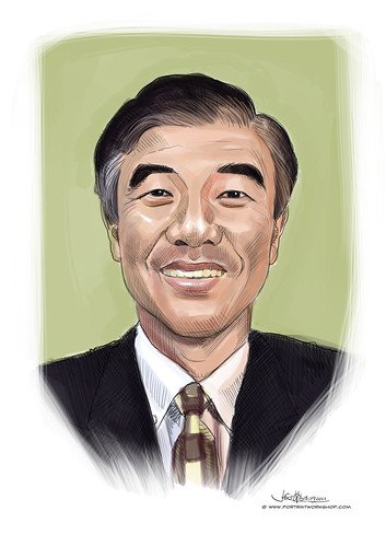 digital portrait of SCF Mr ChuaKeeHuat