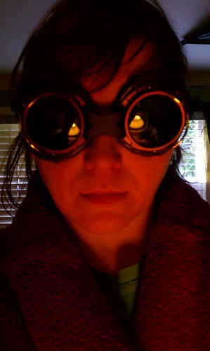 Steampunk goggles for Christmas. by Rocket_Jaz