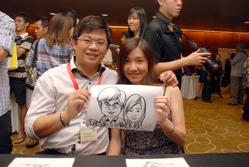 Caricature live sketching for SCORE – Yellow Ribbon Celebrating 2nd Chances 2011 - 6