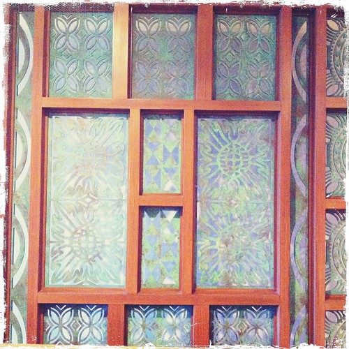 patterns in room divider at the Turtle Bay Resort Hawaii