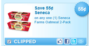 Seneca Farms Oatmeal 2-pack Coupon