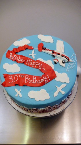 Airplane message cake by CAKE Amsterdam - Cakes by ZOBOT