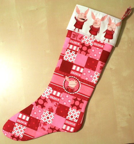 quilted stocking for Olivia