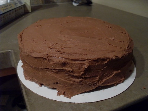 Chocolate Cake with Nutella Frosting