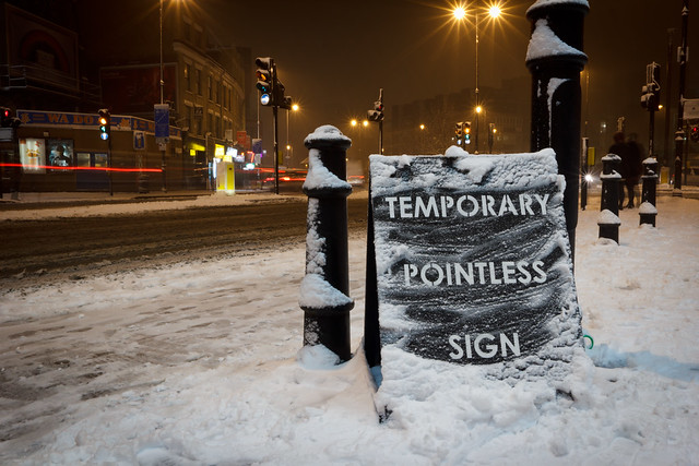 Mobstr - "Temporary Pointless Sign"