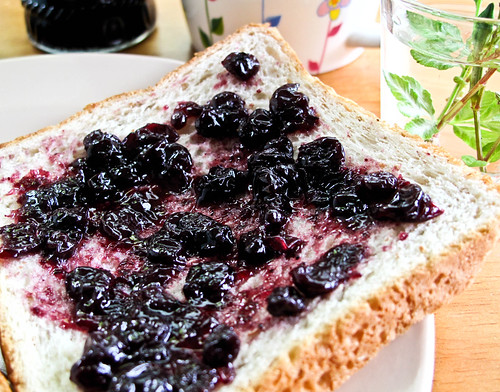 IMG_2111 Blueberry jam on toast