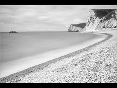 Dorset coast monochrome