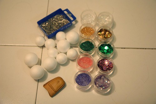 DIY xmas balls decoration