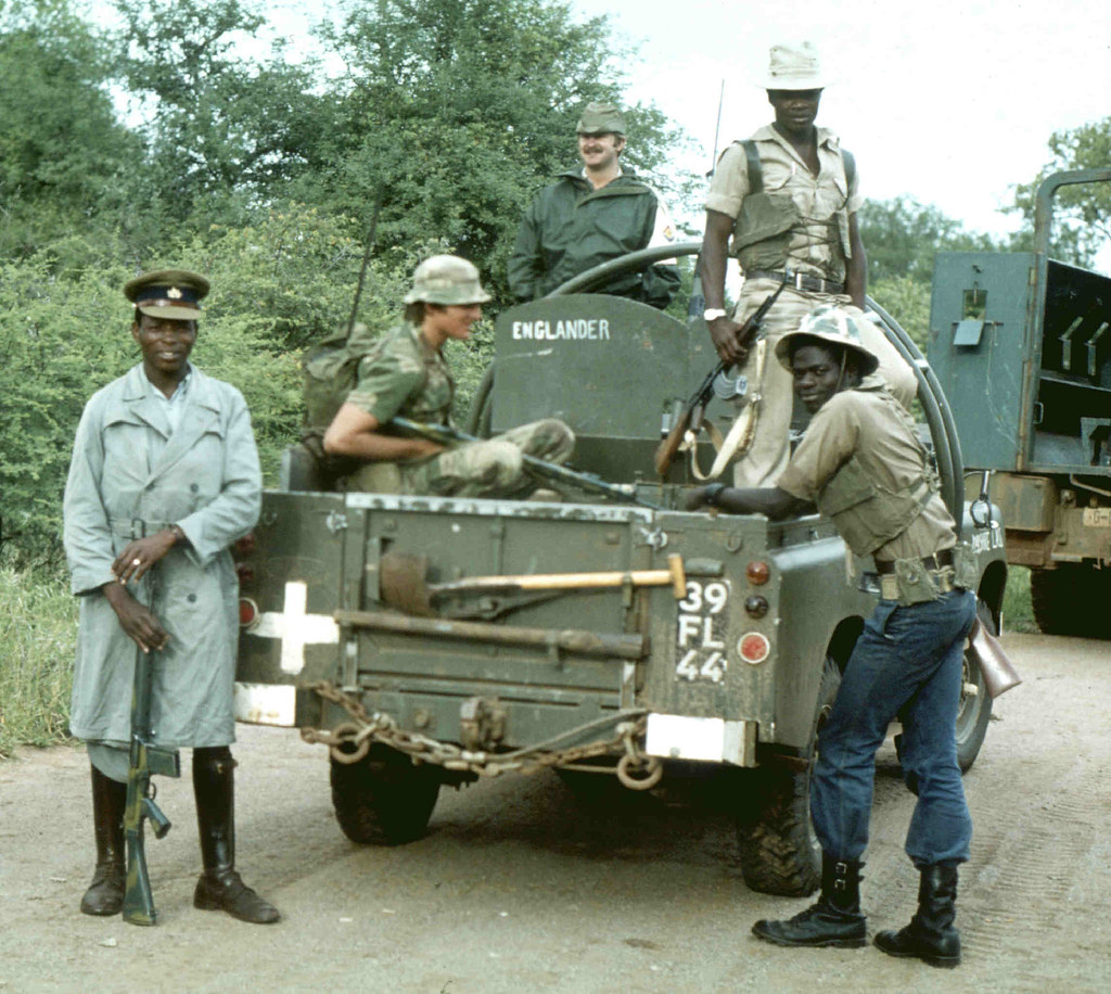 Rhodesian Army Land Rovers