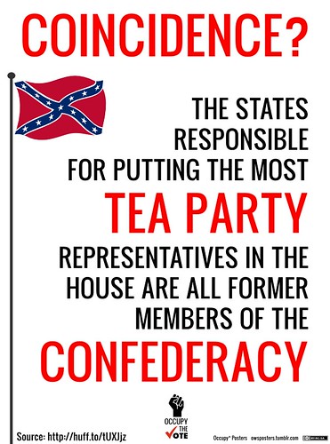 Tea Party, Congress Members, Former Confederate States. Coincidence?