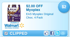 Eas Myoplex Original Choc. 4 Pack Coupon