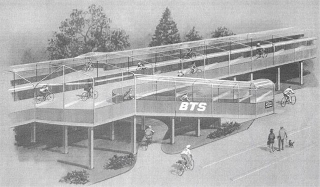 Retro Design for Covered Cycle Tracks in Holland