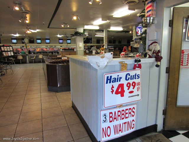 The Barber Shop inside the Bowling Alley